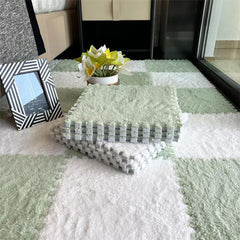 Yickyue 30*30*1cm Thickening Splice Floor Mat Living Room Bedroom Children Soft Carpet Magic Patchwork Jigsaw Climbing Mat 10Pcs