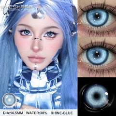 YICKYUE  1 Pair Halloween Contact Lenses Cosplay Color Contact Lenses for Eyes Anime Red Lenses Pink Lenses Gray Pupils Lens
