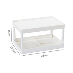 W&G Desktop Storage Rack 2 Layers Rack Stationery Organizer Dormitory Transformation Rack Storage Shelf Desk Organizer