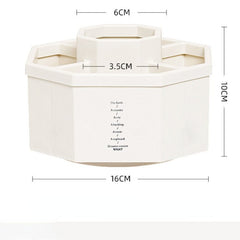 360° Rotating Organizer Pen Holder Storage Box for Pencil Multi-fun Students Desktop Organizar Plastic Pencil Pens Storage Box