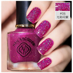 YICKYUE  -  Nail Art 8Ml Shimmer Glitter Nail Lacquer L1-17