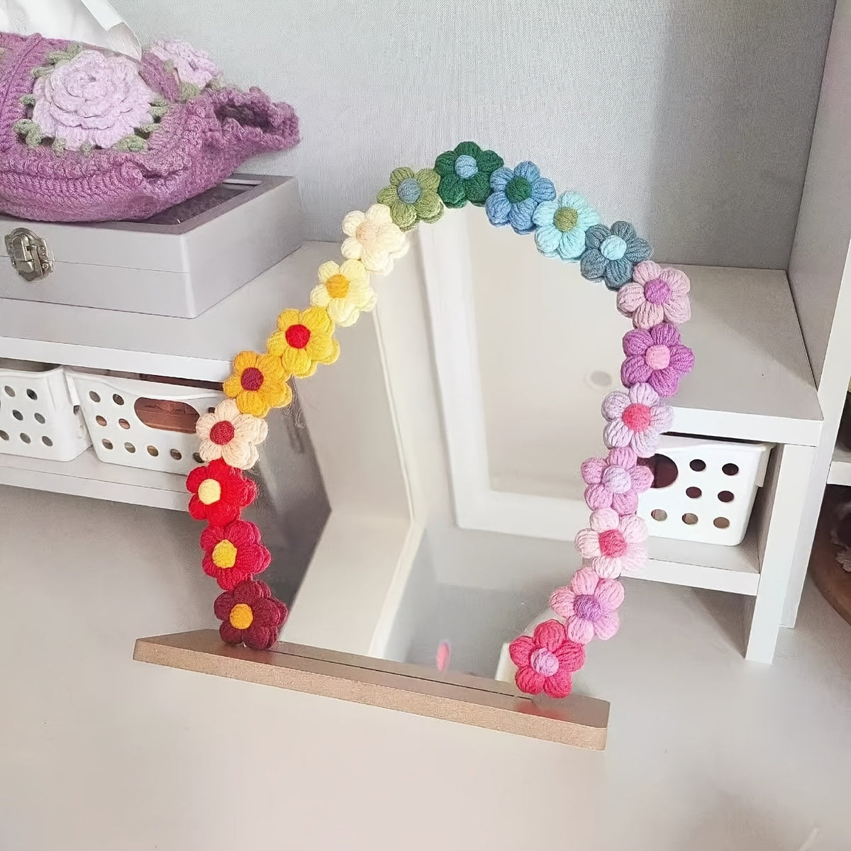 YICKYUE  -  [50 Handmade Crocheted Flowers] 50 Handmade Crocheted Flowers - DIY Crafts, Clothing Decorations, And Home Decor Using Bubble Knitting Flowers - Suitable for Halloween, Christmas, Valentine'S Day, And Thanksgiving