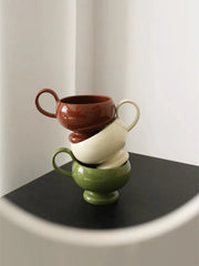 YICKYUE  -  Vintage Aladdin Ceramic Mug for Latte Coffee Couple Pair Cup with Handle, Household Kitchen Beverage Drinkware Set