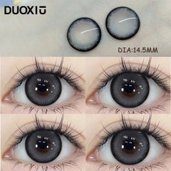 YICKYUE  -  2pcs Color Contact Lenses With Diopter Beauty Pupil Amber Grey Natural Color Lens Purple Contact Free Fast Shipping