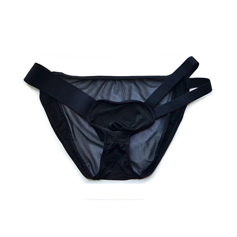 Hearujoy Men's Underwear Underpants Gay Low-Rise Transparent Cuecas Masculinas Mesh Quick-Dry Ropa Interior Hombre Sissy Men Briefs