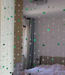 YICKYUE  -  Indoor Home living room Partition Glass bead Curtains PVC sequin Ornaments shop window Decorations supplies