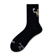 Hearujoy Men Socks Calcetines Cartoon Calcetines Hombre Kobieta Skarpety Crew Ankle Socks Personality  Sport Basketball Men's Socks