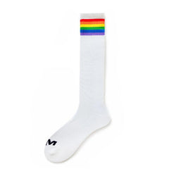 Hearujoy Socks Men Calcetines Striped High Tube Football Socks Skarpetki Men's Socks Sport Sweat Meias Calcetines Hombre Trend Stocking