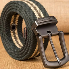 HEARUJOY  -  Weave canvas belt men military  workout Casual Jeans Brand Belt Young student needle Buckle-Belt Male Tactical waist Belt