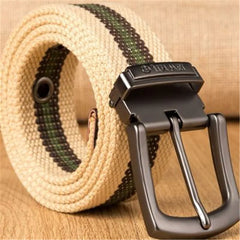 HEARUJOY  -  Weave canvas belt men military  workout Casual Jeans Brand Belt Young student needle Buckle-Belt Male Tactical waist Belt
