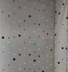 YICKYUE  -  Indoor Home living room Partition Glass bead Curtains PVC sequin Ornaments shop window Decorations supplies