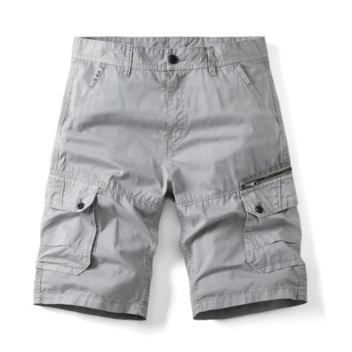HEARUJOY  -  Summer New Tactical Cargo Shorts Men Khaki Jogger Cotton Shorts Men Casual Loose Knee Length Pants
