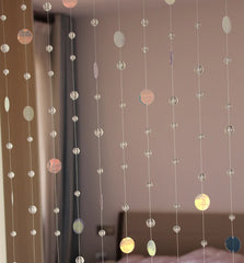 YICKYUE  -  Fashionable Home Decoration crystal Glass bead Curtain Glitter Sequin partition Ornaments Wedding party background Pendant