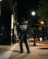 Hearujoy American New Vintage Flash Diamond Long Sleeves Y2K Gothic Letter Pattern T-shirt Men High Street Hip Hop Punk Loose Streetwear