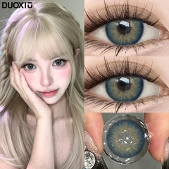 YICKYUE  -  1 Pair New Blue Contact Lenses for Eyes Korean Lenses Color Natural Beauty Pupils Grey Contacts Yearly Fast Shipping