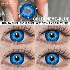YICKYUE  -  Cosplay Anime Pink/red Colored Contact Lenses Yearly Disposable White Beauty Pupil for Halloween Eyes Beauty