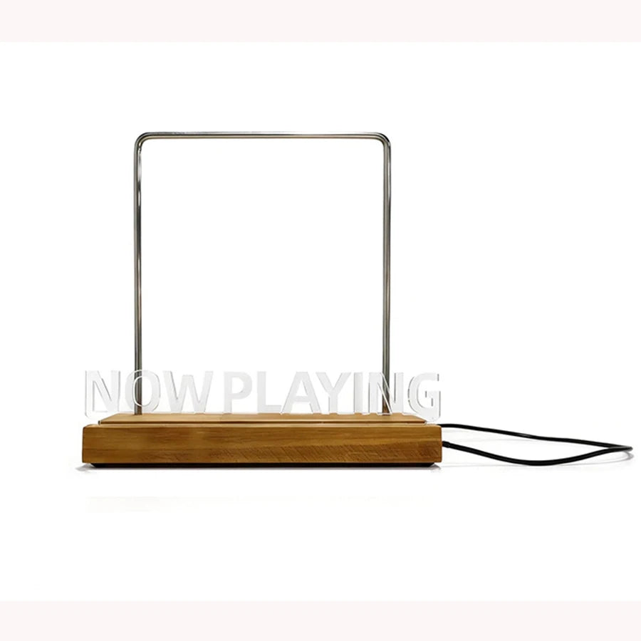 YICKYUE  -  Vinyl Record Holder Stand, Coffee Shop Decor Aesthetic CD Shelf Display Rack, Retro Wooden Cookbook Stand for Kitchen Counter Ru