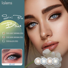 YICKYUE  -  1 Pair Freshlady 14.2mm Cleopatra Collection Colored Circle Lenses,Soft Breathable Natural Looking,Hazel Iris Enhancement Lenses