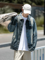 Hearujoy Autumn New Men Denim Jackets Korean style Male Patchwork Coat Streetwear Casual Couple Jacket Ins Tide Jean Jackets