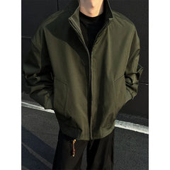 HEARUJOY  -  Spring Short Jacket Men Casual Motorcycle Jacket Men Streetwear Hip-hop Loose Bomber Jacket Mens Black Jackets Coat M-3XL