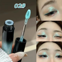 YICKYUE  -  Glitter Liquid Eyeshadow Pearly Shimmer Highlighter Fine Shiny Eyeshadow Makeup Charming Eyeliner Shadow Illuminator
