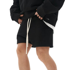 HEARUJOY  -  Summer Casual Pockets Beach Shorts Men Men'S Trend Sports High Street Shorts Cotton Drawcord Plain Gym Shorts Men'S Clothing
