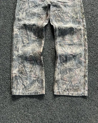 Hearujoy High Quality Retro Oversize Cargo Denim Y2k Camouflage Jeans Pants Fashion Men Clothing Straight Leg Wide Leg Jeans Streetwear