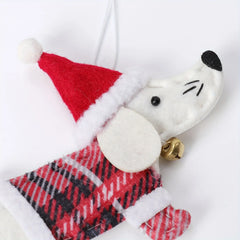 YICKYUE  -  4 Pcs Christmas Dachshund Ornament Set - Cute Puppy Shaped Holiday Pendants For Christmas Tree Decorations, Holiday Hangings