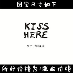 YICKYUE  -  Letter Fake Tattoos for Women Clavicle Couple Waterproof Temporary Tattoo Stickers Festival Neck Carnival Sexy Tatoo