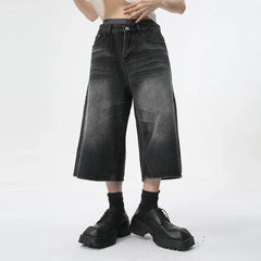 Hearujoy Calf-Length Pants High Street Straight Men Jeans Summer Fashion Men's Clothing American Style Denim Shorts 9C5970