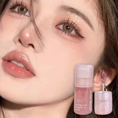 YICKYUE  -  NEW Water Glazed Mirror Lip Gloss Makeup Crystal Jelly Moisturizing Lip Glaze Long Lasting Rose Color Liquid Lipstick Cosmetics