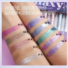 YICKYUE  -  Diamond Shimmer Liquid Eyeshadow Set - Pearlescent Finish High-Pigment Long-Lasting Glitter Eyeshadow for Dazzling Beauty