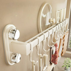YICKYUE  -  Suction Cup, Kitchen Hook, No Punching Rack, Hanging Rod, Spatula, Spoon, Knife Integrated Wall-mounted Storage Rack