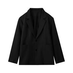 HEARUJOY  -  Gray Black Blazer Jacket Men Fashion Society Mens Dress Jacket Korean Loose Casual Suit Jacket Mens Office Formal Jackets M-3XL