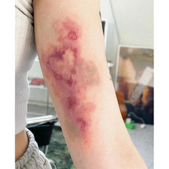 YICKYUE  -  Heart Bruise Fake Tattoo for Woman Man Arm Art Scar Blood Stasis Temporary Tattoos Waterproof Tatuajes Temporales Cosplay