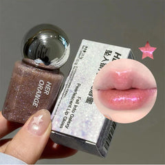 YICKYUE  -  Water Light Mirror Glitter Lip Gloss Pearlescent Fine Sparkling Liquid Lipstick Lasting Moisturizer Shimmer Gloss Lip Oil Makeup