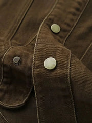 YICKYUE  -  Vintage Dark Brown Vest Coat Men Spring Autumn Outdoor Fishing Tank Top Casual Large Pocket Cargo Sleeveless Jacket Waistcoat