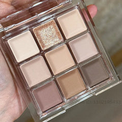 YICKYUE  -  9 Colors Smoky Black Pink Eyeshadow Makeup Pallete Matte Chocolate Brown Eye Shadow Palette Shimmer Shiny Eyeshadow Cosmetics