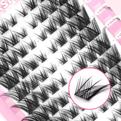 YICKYUE  -  Mixed Segment Manga Eyelashes 10-16mm Fluffy Fairy False Lashes Vivid Daily Volume Lash Extension Makeup For Daily Party Wedding