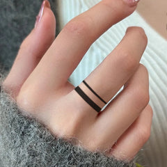 YICKYUE  -  Minimalist Leaf Vine Tattoo Sticker Waterproof Long Lasting Fine Line Temporary Tattoo for Women Finger Hand