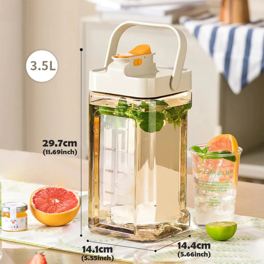 YICKYUE  -  Large Capacity Kettle Water Bottle with Faucet 2.3L/3.5L Outdoor Camping Refrigerator Cold Water Jug Drinking Bottle Bucket