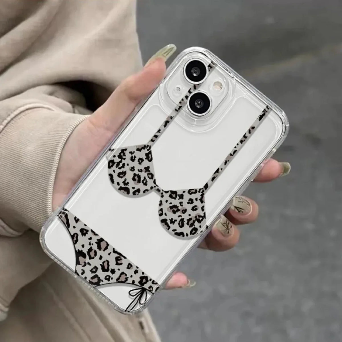YICKYUE  -  Sexy Bikini Underpants Clear Phone Case For iPhone 16 15 13 14 12 11 Pro Max 13 Mini SE 7 8 14 Plus Soft TPU Covers Shell Fundas