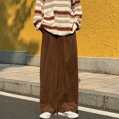 Hearujoy New Baggy Striped Sweatpants For Men Straight-Leg Pants Fashion Hip Hop Streetwear Harajuku Trousers Casual Bottoms Male Clothes