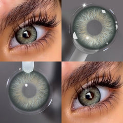 YICKYUE  -  6 Months Disposable Colored Contact Lenses 2Pcs Cleopatra Vivid Brown Breathable Contacts Natural Eye Beauty Eyewear
