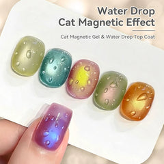 YICKYUE  -  3D Nail Art Clear Gel Water Drop Top Coat 10ml Spring Summer Crystal Water Drop Design Varnish Functional Gel