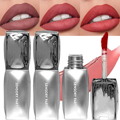 YICKYUE  -  1 Pcs Waterproof Matte Velvet Lip Gloss Nude Pink Colors Long Lasting Non-stick Cup Not Easy To Fade Lip Gloss Lipstick Makeup