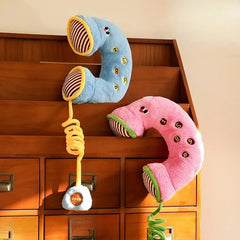 YICKYUE  -  Bite & Tug Resistant Pet Throw Pillow Toy Self-Play Boredom Relief Cat Wand for Indoor Small Medium Cats Dogs Pet Chew Toys