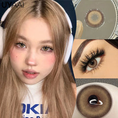 YICKYUE  -  NEW Cosplay Colored Contact Lenses for Eyes Anime Purple Lenses Cosmetic Blue Eye Contacts Brown Natural Fashion Lenses