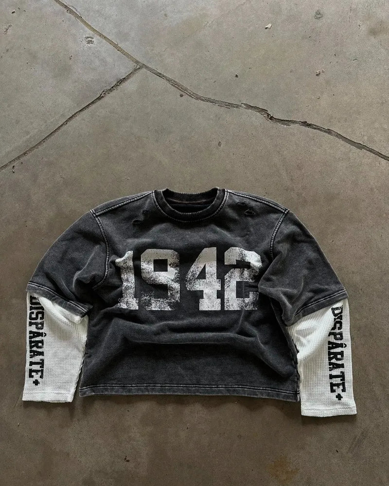 Hearujoy Hip hop Vintage wash printed hoodie women Y2k autumn new Gothic pullover hoodie Harajuku fashion trend oversized sweatshirt