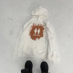 HEARUJOY  -  American casual skull print exquisite design hooded sweatshirt men's retro classic y2k style street couple big size sweatshirt